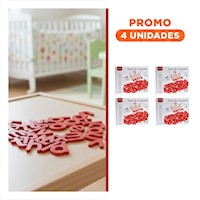 Pack4 Elemento Didactico de Ortografia Rojo para Practica Guiada Y+Regalo Sticker